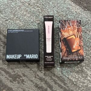 Makeup By Mario Transforming Skin Enhancer, Laura Mercier and NARS